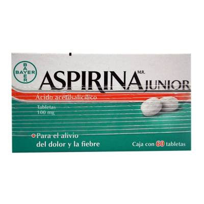 Aspirina junior 100 mg 60 tabletas